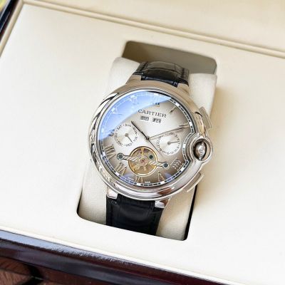 Ballon Bleu de Cartier 44*12mm Mingzhu Automatic Movement 316L Steel Green/Grey Face Watch